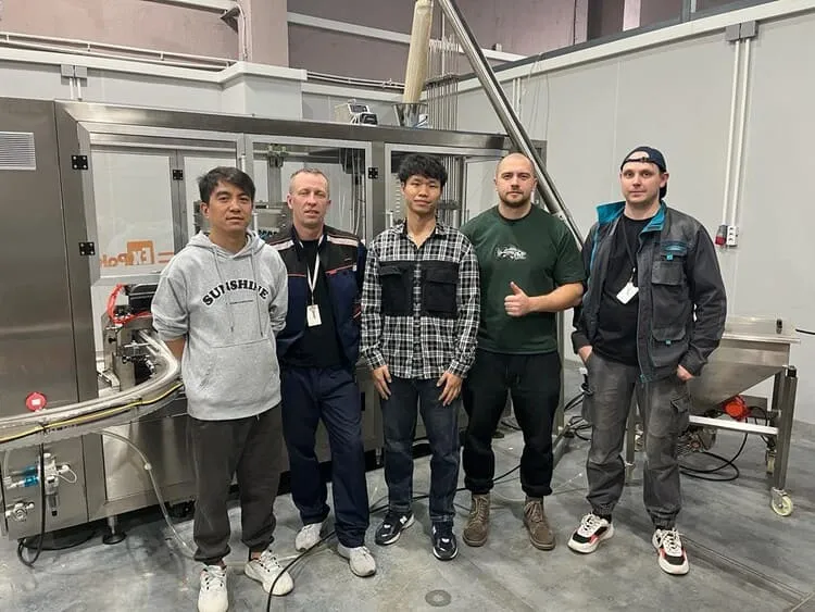 EXPAK team installation service in Russia