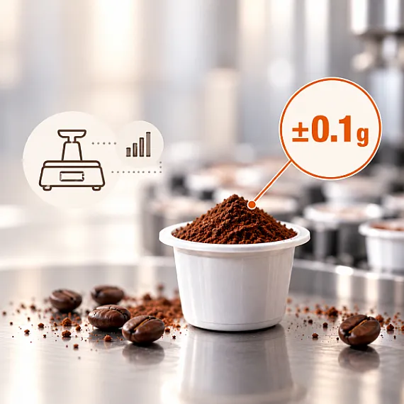 What exactly does the filling precision of coffee capsules mean?