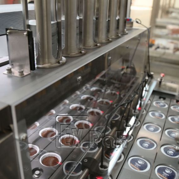 Big type six lane K-Cup Filling Sealing Machine with Nitrogen flushing - CP5006K