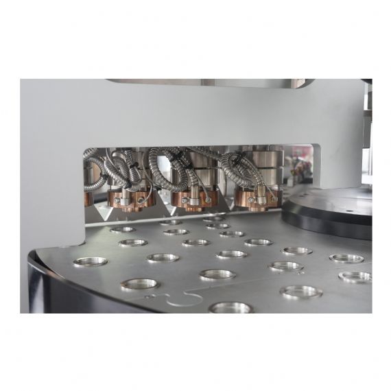 Innovadora máquina rotativa de llenado de cápsulas de café de cuatro carriles - CRM704