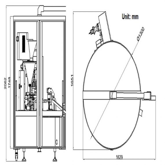 Llenadora de cápsulas de café Lavazza de tipo rotativo - CPR4501
