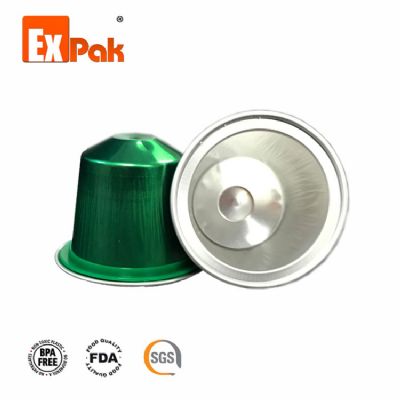 Nespresso Aluminum Coffee Capsule with Rubber Ring