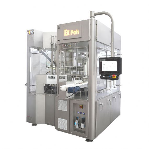 آلة تعبئة كبسولات القهوة الدوارة المبتكرة ذات الأربعة مسارات - CRM704